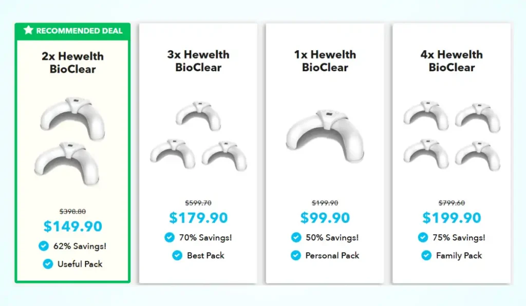 Hewelth BioClear Price